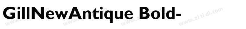 GillNewAntique Bold字体转换